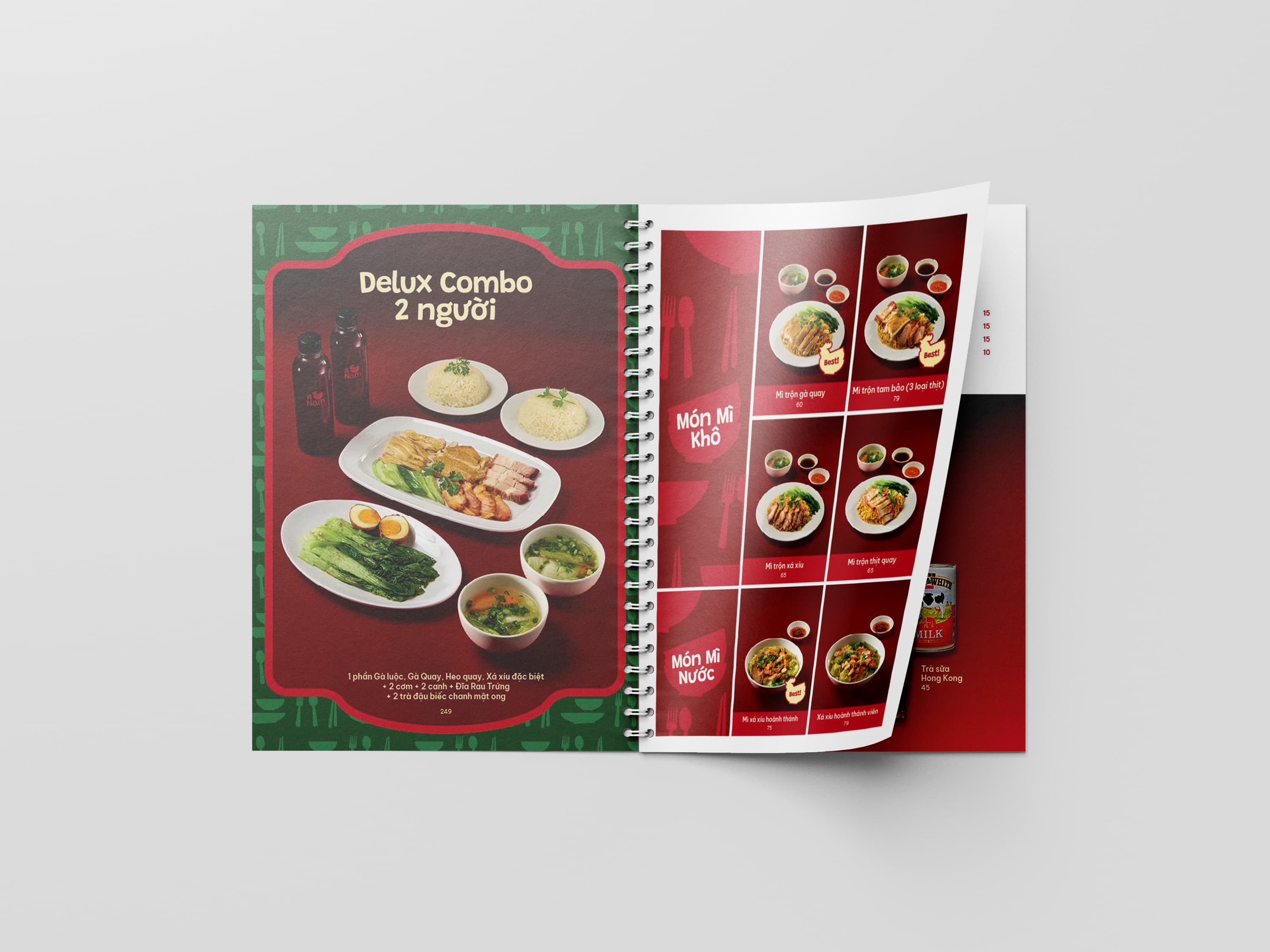 ANam menu spread mockup